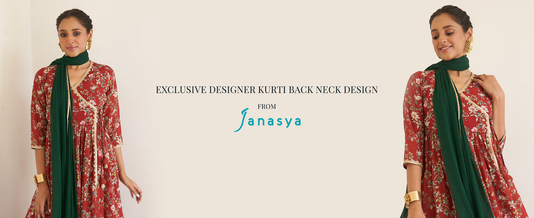 Exclusive Designer Kurti Back Neck design from Janasya – Janasya.com